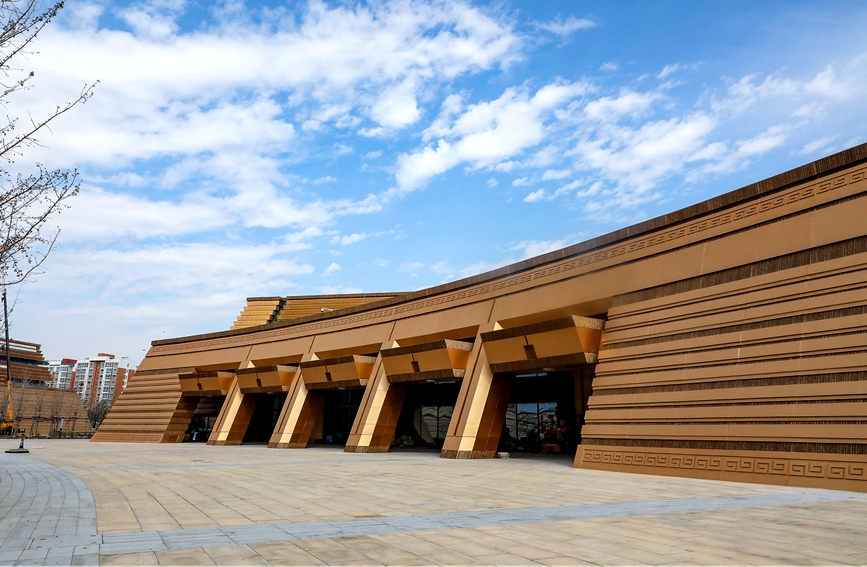 中国文字博物馆续建工程接近尾声。麻翛然摄 